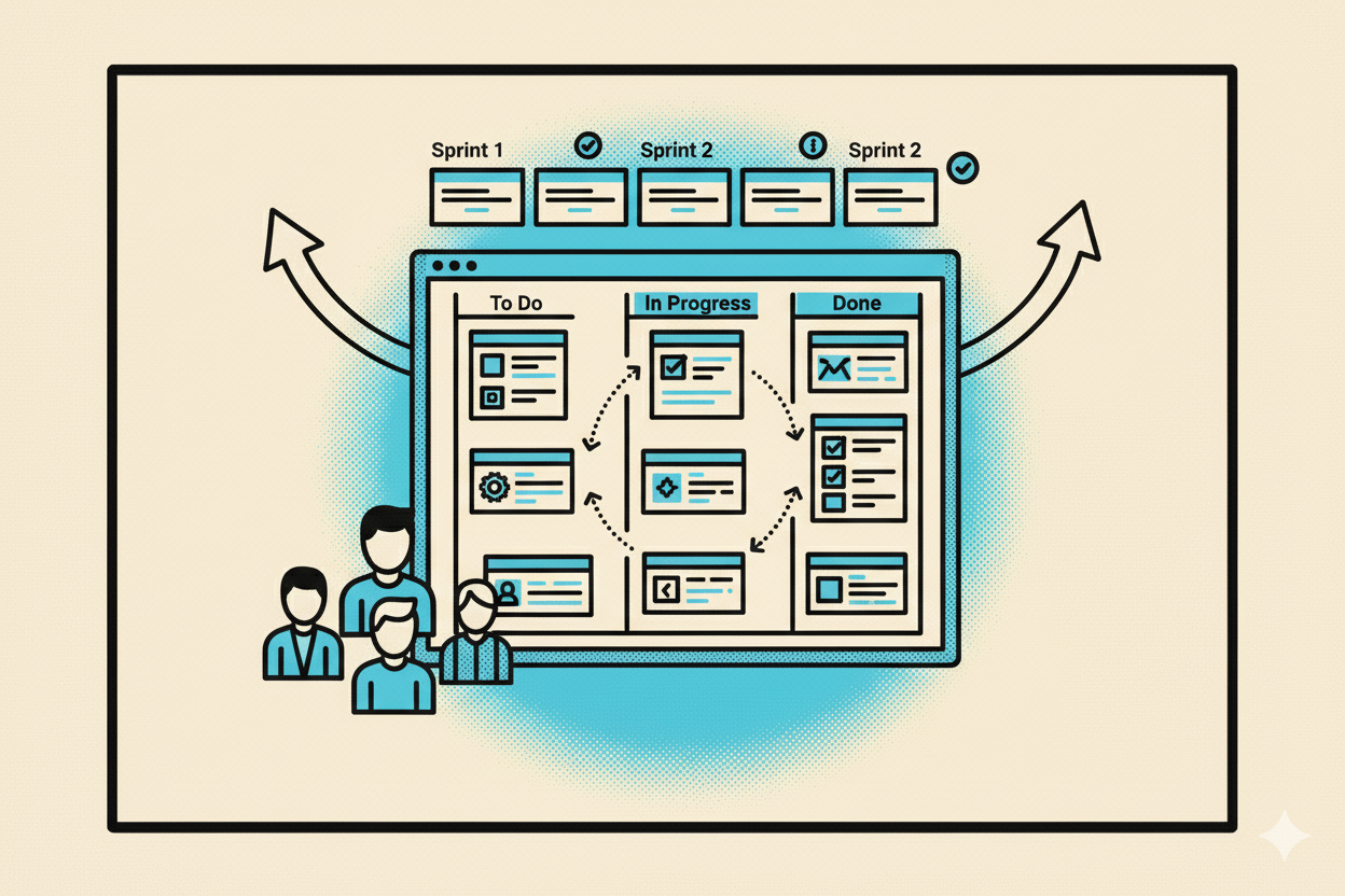 Agile development illustration